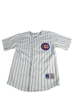 Chicago Cubs SOSA #21 Youth Jersey Pinstripe Size 14/16 MLB Genuine Merchandise